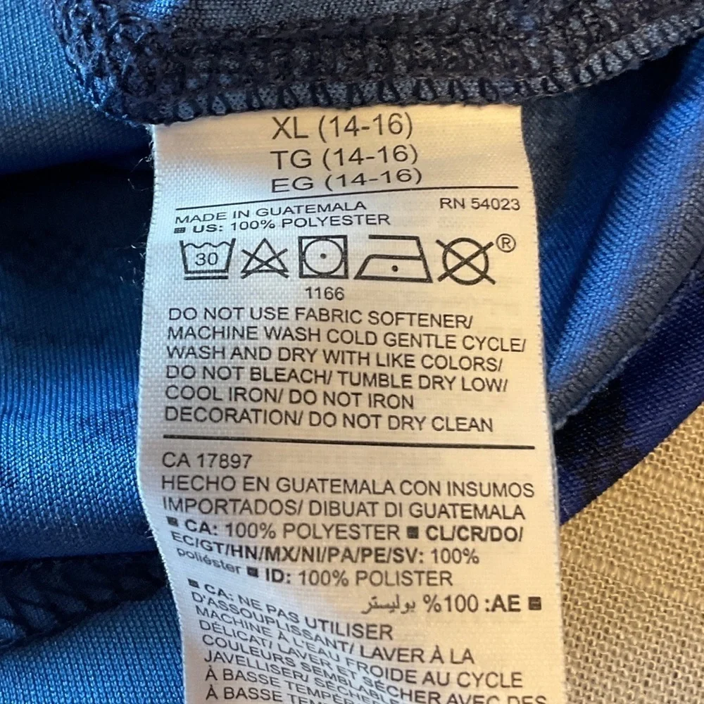 Old Navy Blue Camo Kids Short Sleeve Tee